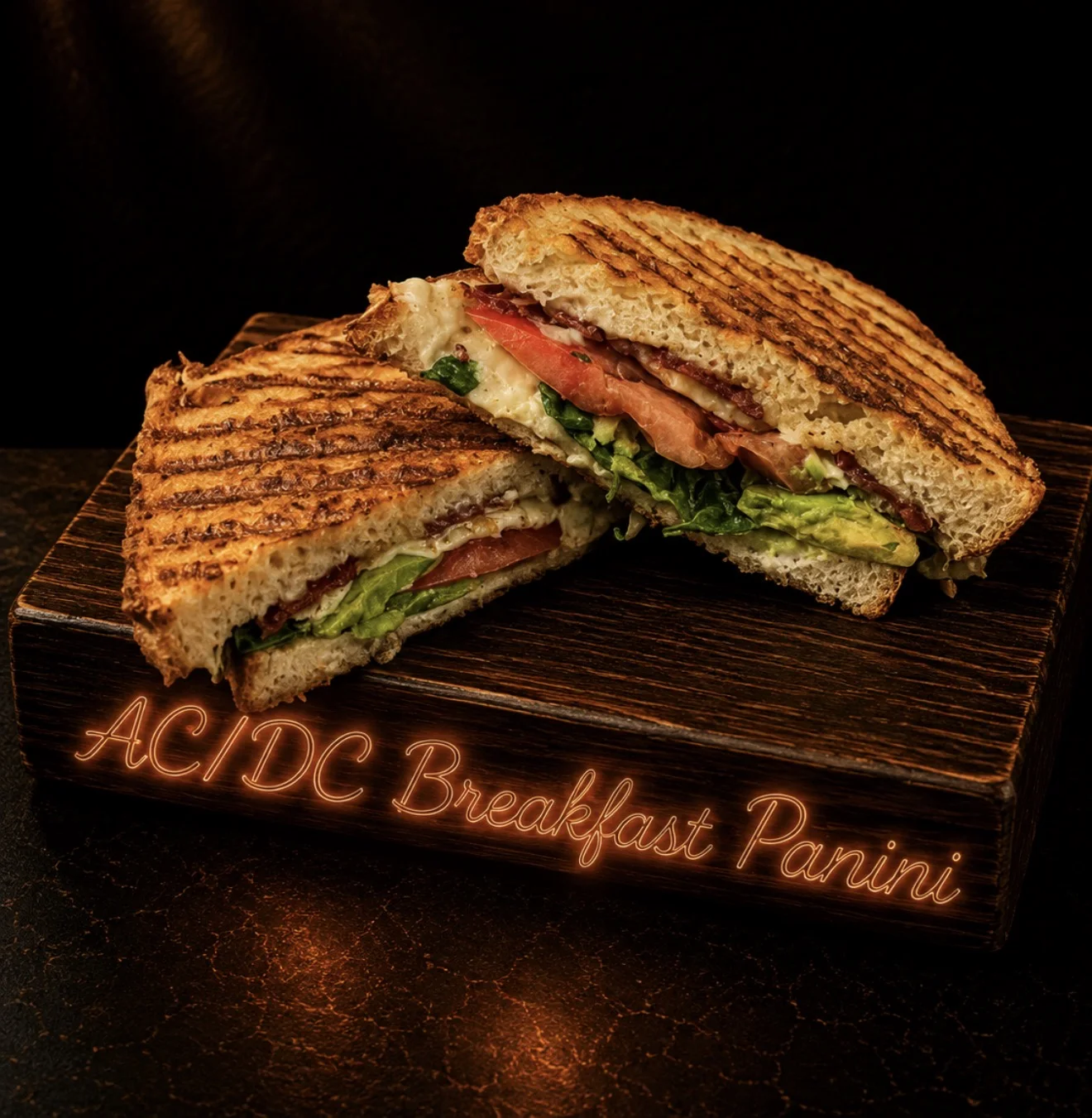 AC/DC Breakfast Panini