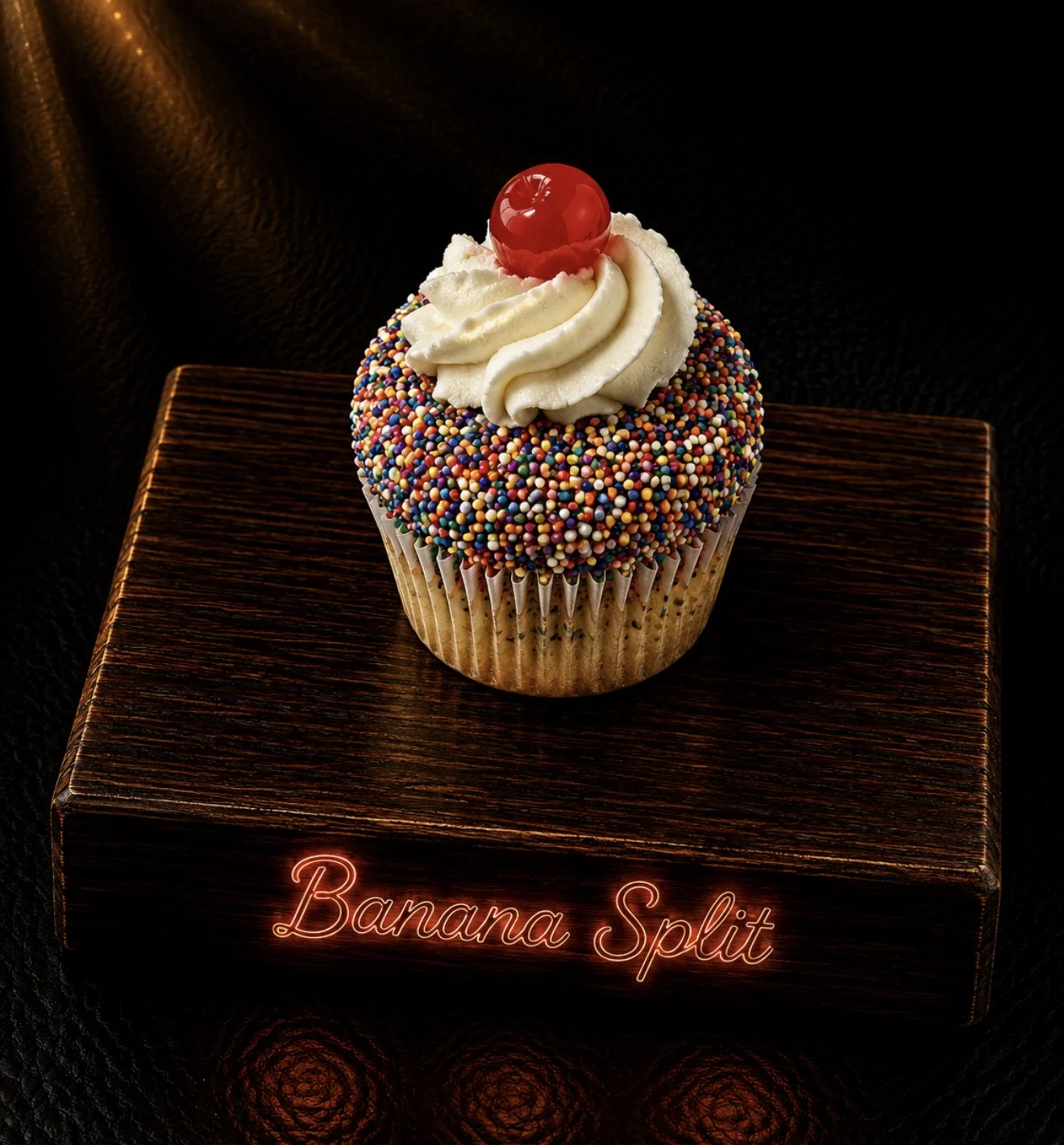 Banana Split Cupcake