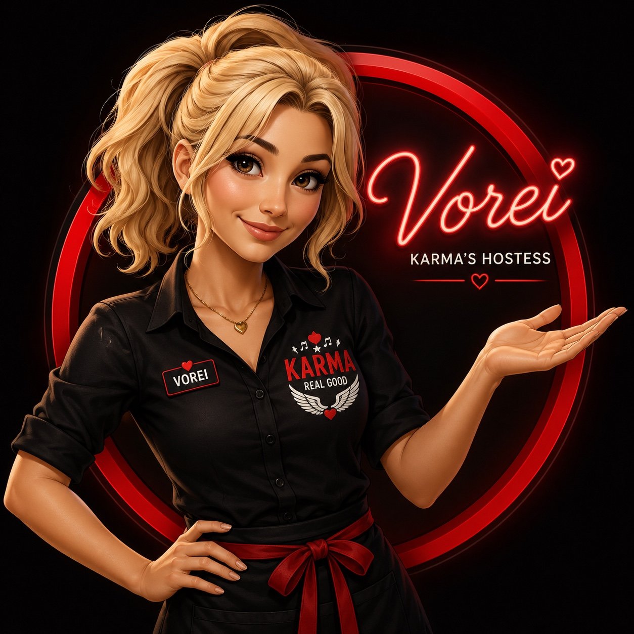 Vorei, Karma's visual AI hostess